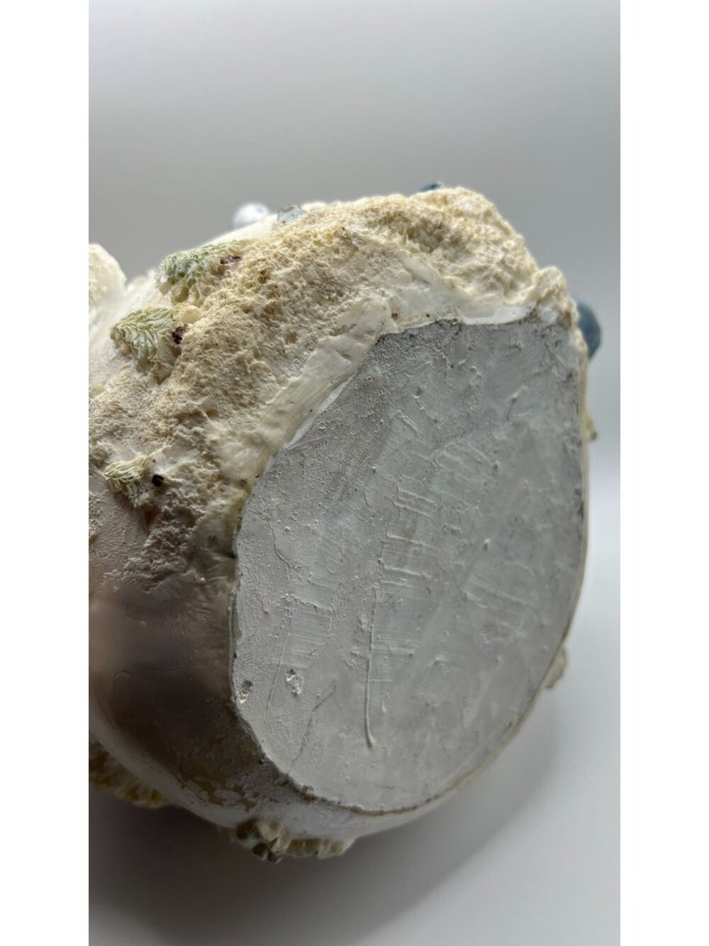 Vintage Snowman Figurine With Blue Coat Hat & Lantern - Holiday Winter Decor Acc - Picture 5 of 7